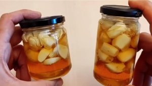 kvašený česnek v medu