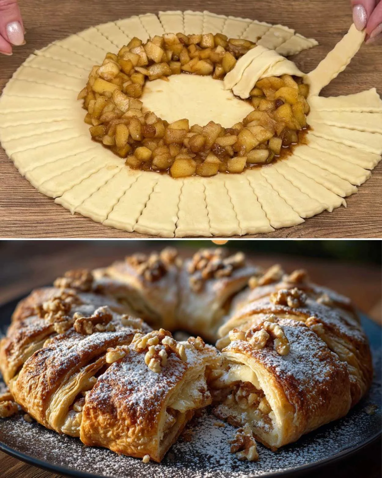 Listový věnec s jablky